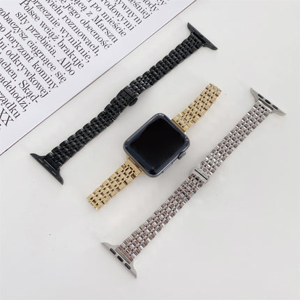 Seven-beads Steel Replacement Strap Watchband, For Apple Watch Series 7  41mm / & 6 & SE & 5 & 4 40mm, For Apple Watch Series  7  45mm / & 6 & SE & 5 & 4 44mm - DealBuddy