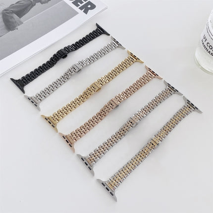 Seven-beads Steel Replacement Strap Watchband, For Apple Watch Series 7  41mm / & 6 & SE & 5 & 4 40mm, For Apple Watch Series  7  45mm / & 6 & SE & 5 & 4 44mm - DealBuddy