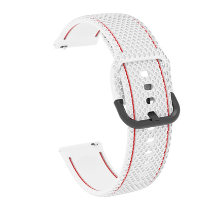 For Samsung Galaxy Watch Active 2 Two-color Stitching Silicone Replacement Strap Watchband, 20mm - DealBuddy