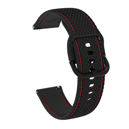 For Samsung Galaxy Watch Active 2 Two-color Stitching Silicone Replacement Strap Watchband, 20mm - DealBuddy