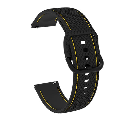 For Samsung Galaxy Watch Active 2 Two-color Stitching Silicone Replacement Strap Watchband, 20mm - DealBuddy