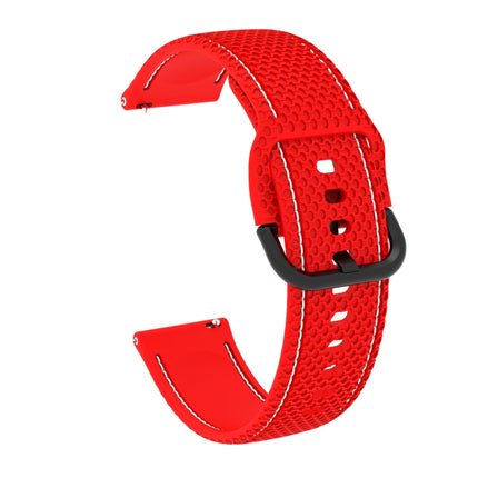 For Samsung Galaxy Watch Active 2 Two-color Stitching Silicone Replacement Strap Watchband, 20mm - DealBuddy