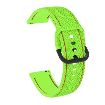 For Samsung Galaxy Watch Active 2 Two-color Stitching Silicone Replacement Strap Watchband, 20mm - DealBuddy