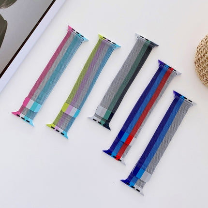 Four-colors Milanese Replacement Strap Watchband, For Apple Watch Series 7  41mm / & 6 & SE & 5 & 4 40mm, For Apple Watch Series  7  45mm / & 6 & SE & 5 & 4 44mm - DealBuddy