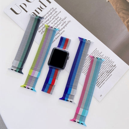 Four-colors Milanese Replacement Strap Watchband, For Apple Watch Series 7  41mm / & 6 & SE & 5 & 4 40mm, For Apple Watch Series  7  45mm / & 6 & SE & 5 & 4 44mm - DealBuddy