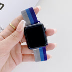 For Apple Watch Series  7  45mm / & 6 & SE & 5 & 4 44mm / Silver Grey Blue Purple