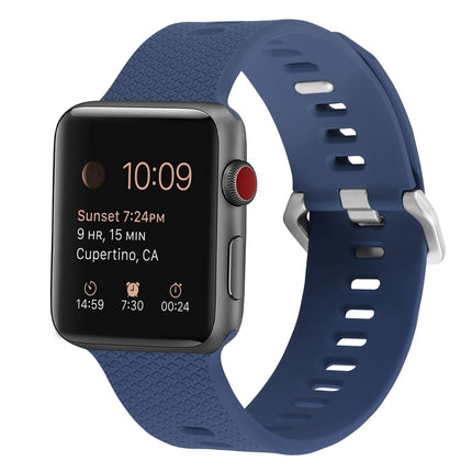 Silicone Replacement Strap Watchband For Apple Watch Series, 7 45mm / 6 & SE & 5 & 4 44mm / 3 & 2 & 1 42mm, 7 41mm / 6 & SE & 5 & 4 40mm / 3 & 2 & 1 38mm - DealBuddy