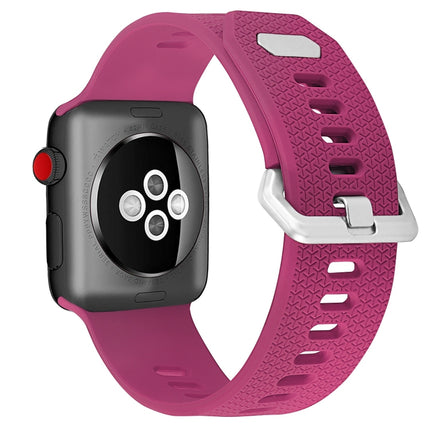 Silicone Replacement Strap Watchband For Apple Watch Series, 7 45mm / 6 & SE & 5 & 4 44mm / 3 & 2 & 1 42mm, 7 41mm / 6 & SE & 5 & 4 40mm / 3 & 2 & 1 38mm - DealBuddy