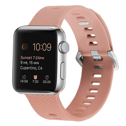 Silicone Replacement Strap Watchband For Apple Watch Series, 7 45mm / 6 & SE & 5 & 4 44mm / 3 & 2 & 1 42mm, 7 41mm / 6 & SE & 5 & 4 40mm / 3 & 2 & 1 38mm - DealBuddy
