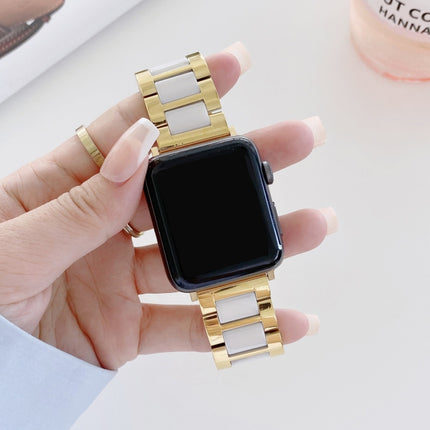 22mm Width Three Beads Ceramics Steel Replacement Strap Watchband For Apple Watch Series, 7 41mm / 6 & SE & 5 & 4 40mm / 3 & 2 & 1 38mm, 7 45mm / 6 & SE & 5 & 4 44mm / 3 & 2 & 1 42mm - DealBuddy