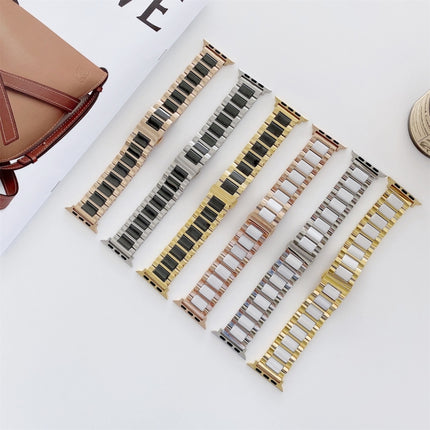 22mm Width Three Beads Ceramics Steel Replacement Strap Watchband For Apple Watch Series