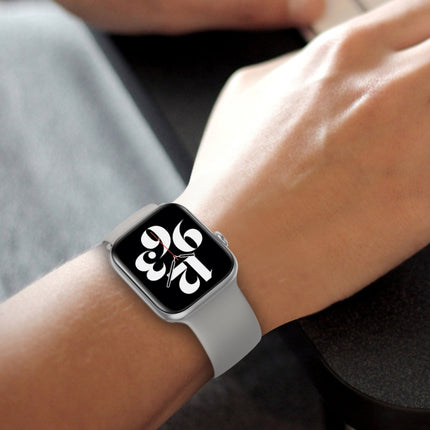 Elasticity Silicone Replacement Strap Watchband For Apple Watch Series, 7 45mm / 6 & SE & 5 & 4 44mm / 3 & 2 & 1 42mm - DealBuddy