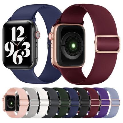 Elasticity Silicone Replacement Strap Watchband For Apple Watch Series, 7 45mm / 6 & SE & 5 & 4 44mm / 3 & 2 & 1 42mm - DealBuddy