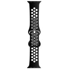 Butterfly Buckle Dual-tone Liquid Silicone Replacement Watchband For Apple Watch Series, 7 41mm / 6 & SE & 5 & 4 40mm / 3 & 2 & 1 38mm, 7 45mm / 6 & SE & 5 & 4 44mm / 3 & 2 & 1 42mm - DealBuddy
