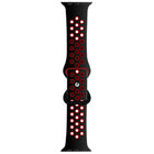Butterfly Buckle Dual-tone Liquid Silicone Replacement Watchband For Apple Watch Series, 7 41mm / 6 & SE & 5 & 4 40mm / 3 & 2 & 1 38mm, 7 45mm / 6 & SE & 5 & 4 44mm / 3 & 2 & 1 42mm - DealBuddy