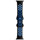Butterfly Buckle Dual-tone Liquid Silicone Replacement Watchband For Apple Watch Series