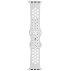 Butterfly Buckle Dual-tone Liquid Silicone Replacement Watchband For Apple Watch Series, 7 41mm / 6 & SE & 5 & 4 40mm / 3 & 2 & 1 38mm, 7 45mm / 6 & SE & 5 & 4 44mm / 3 & 2 & 1 42mm - DealBuddy