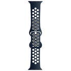 Butterfly Buckle Dual-tone Liquid Silicone Replacement Watchband For Apple Watch Series, 7 41mm / 6 & SE & 5 & 4 40mm / 3 & 2 & 1 38mm, 7 45mm / 6 & SE & 5 & 4 44mm / 3 & 2 & 1 42mm - DealBuddy
