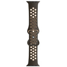 Butterfly Buckle Dual-tone Liquid Silicone Replacement Watchband For Apple Watch Series