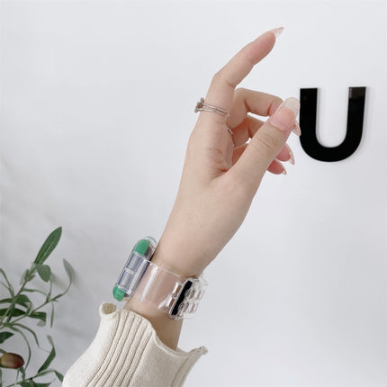 Integrated Color Contrast Replacement Strap Watchband For Apple Watch Series - DealBuddy