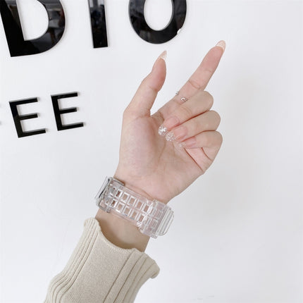 Integrated Color Contrast Replacement Strap Watchband For Apple Watch Series - DealBuddy