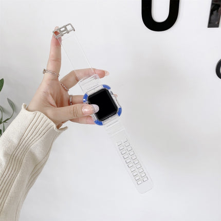 Integrated Color Contrast Replacement Strap Watchband For Apple Watch Series - DealBuddy