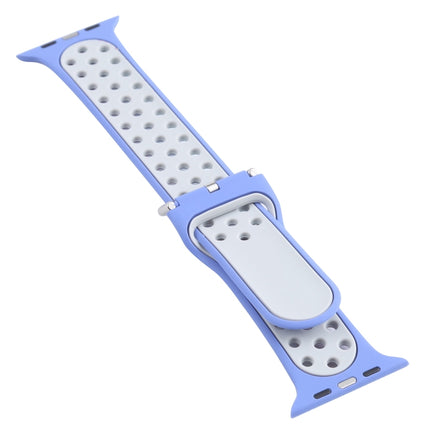 Metal Buckle Silicone Replacement Watchband For Apple Watch Series
