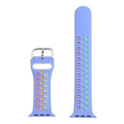 Metal Buckle Silicone Replacement Watchband For Apple Watch Series
