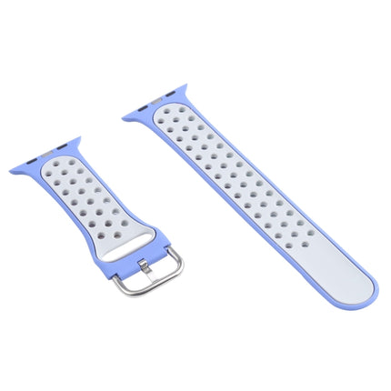 Metal Buckle Silicone Replacement Watchband For Apple Watch Series