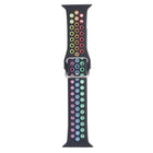 Metal Buckle Silicone Replacement Watchband For Apple Watch Series