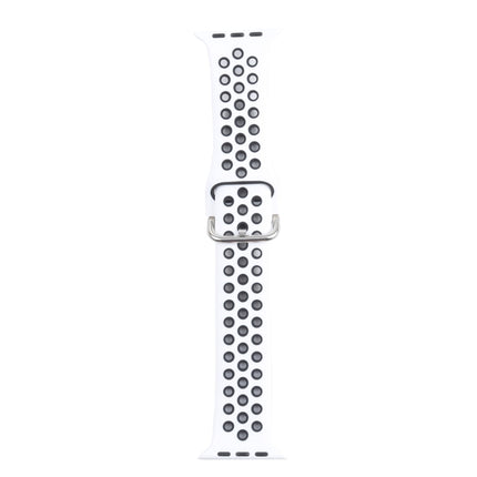 Metal Buckle Silicone Replacement Watchband For Apple Watch Series