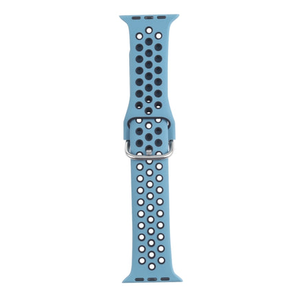 Metal Buckle Silicone Replacement Watchband For Apple Watch Series, 7 41mm / 6 & SE & 5 & 4 40mm / 3 & 2 & 1 38mm, 7 45mm / 6 & SE & 5 & 4 44mm / 3 & 2 & 1 42mm - DealBuddy