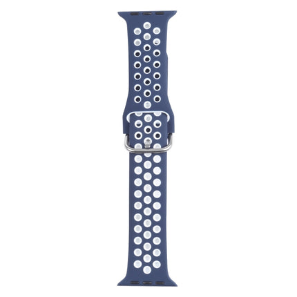 Metal Buckle Silicone Replacement Watchband For Apple Watch Series