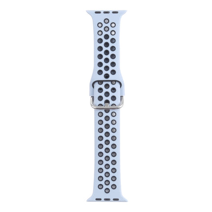 Metal Buckle Silicone Replacement Watchband For Apple Watch Series