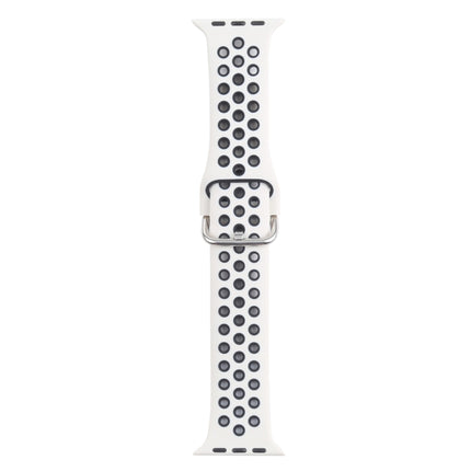 Metal Buckle Silicone Replacement Watchband For Apple Watch Series
