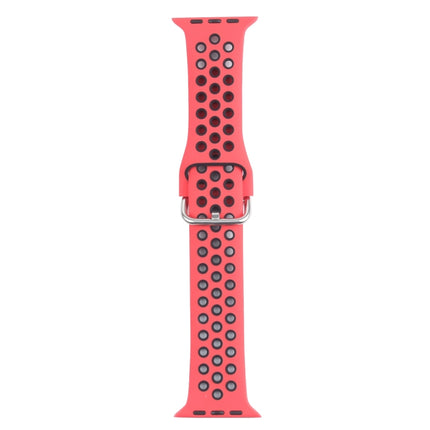 Metal Buckle Silicone Replacement Watchband For Apple Watch Series, 7 41mm / 6 & SE & 5 & 4 40mm / 3 & 2 & 1 38mm, 7 45mm / 6 & SE & 5 & 4 44mm / 3 & 2 & 1 42mm - DealBuddy