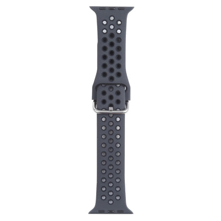 Metal Buckle Silicone Replacement Watchband For Apple Watch Series
