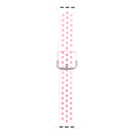Metal Buckle Silicone Replacement Watchband For Apple Watch Series