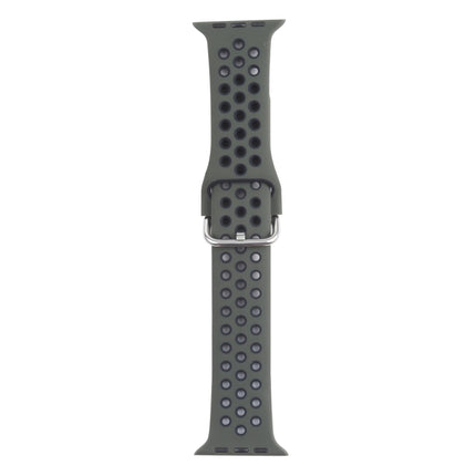 Metal Buckle Silicone Replacement Watchband For Apple Watch Series
