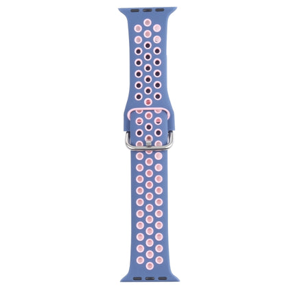 Metal Buckle Silicone Replacement Watchband For Apple Watch Series