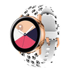 For Samsung Galaxy Watch 42mm / White Paw Print