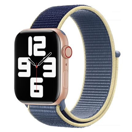 Color Matching Nylon Watchband, For Apple Watch Series 7 41mm / 6 & SE & 5 & 4 40mm / 3 & 2 & 1 38mm, For Apple Watch Series 8&7 41mm / SE 2&6&SE&5&4 40mm / 3&2&1 38mm, For Apple Watch Series 7 45mm / 6 & SE & 5 & 4 44mm / 3 & 2 & 1 42mm               ... - DealBuddy