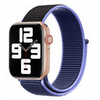 For Apple Watch Series 8&7 41mm / SE 2&6&SE&5&4 40mm / 3&2&1 38mm / Black + Blue