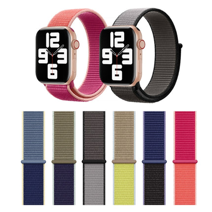 Color Matching Nylon Watchband, For Apple Watch Series 7 41mm / 6 & SE & 5 & 4 40mm / 3 & 2 & 1 38mm, For Apple Watch Series 8&7 41mm / SE 2&6&SE&5&4 40mm / 3&2&1 38mm, For Apple Watch Series 7 45mm / 6 & SE & 5 & 4 44mm / 3 & 2 & 1 42mm               ... - DealBuddy