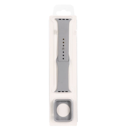 Silicone Replacement Strap Watchband + Watch Protective Case Set, For Apple Watch Series 3 & 2 & 1 38mm, For Apple Watch Series 3 & 2 & 1 42mm