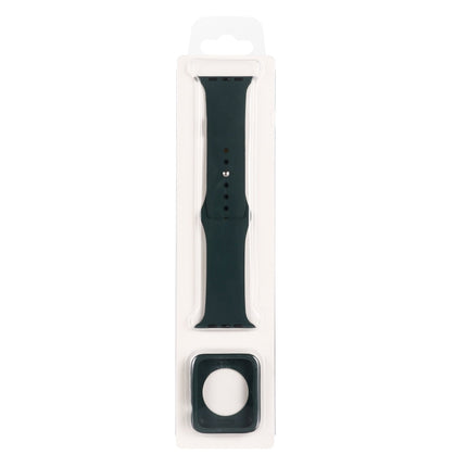 Silicone Replacement Strap Watchband + Watch Protective Case Set, For Apple Watch Series 3 & 2 & 1 38mm, For Apple Watch Series 3 & 2 & 1 42mm