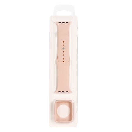 Silicone Replacement Strap Watchband + Watch Protective Case Set, For Apple Watch Series 3 & 2 & 1 38mm, For Apple Watch Series 3 & 2 & 1 42mm