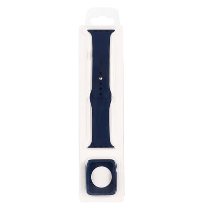 Silicone Replacement Strap Watchband + Watch Protective Case Set, For Apple Watch Series 3 & 2 & 1 38mm, For Apple Watch Series 3 & 2 & 1 42mm