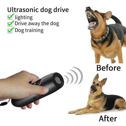 Tsattine N10 Ultrasonic Dog Repeller with LED Electricity Display & Flashlight, N10 - DealBuddy