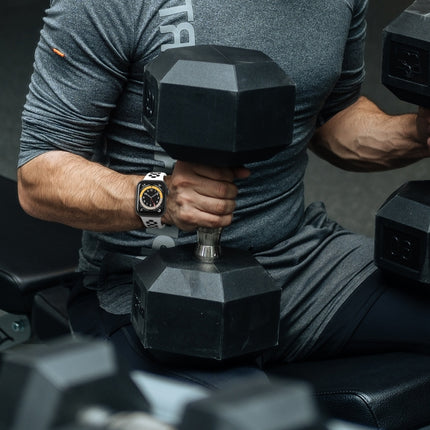 Two-color 8-buckle Silicone Replacement Strap Watchband For Apple Watch Series - DealBuddy